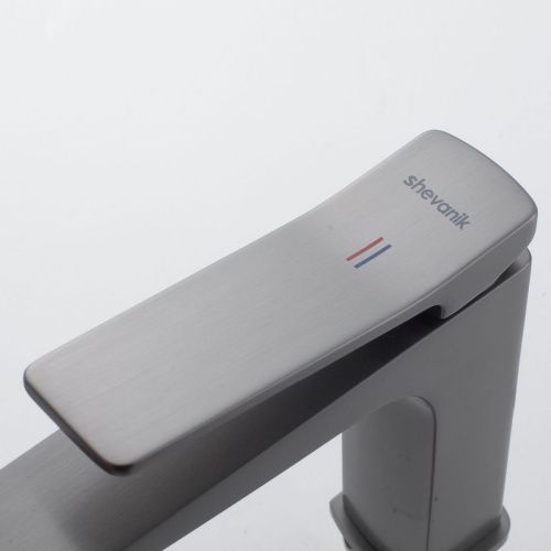 Смеситель Shevanik S4601T на раковину оружейная сталь - фото 5