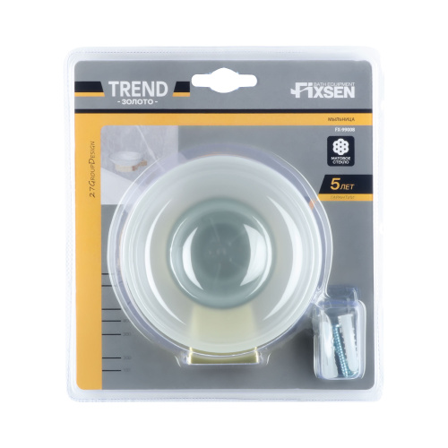 Мыльница Fixsen Trend gold FX-99008 - фото 2