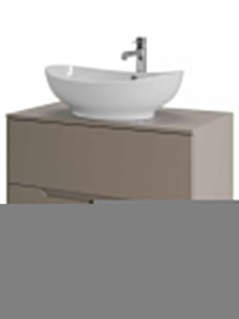 Тумба с раковиной Orange Line Li-80TuLMDF+B08-585W 80х50 цвет бежевый