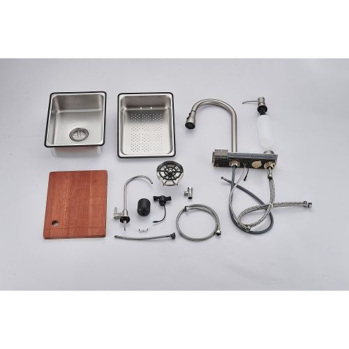 Кухонная мойка Savol S-SC002Q 75х46 цвет графит поверхность матовая - фото 4