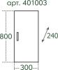 Шкаф СанТа Стандарт 401003 30х80 подвесной цвет белый