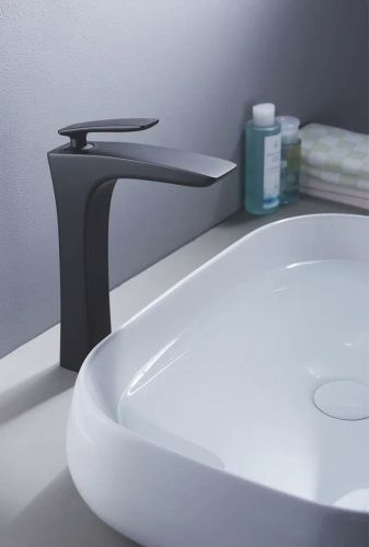 Смеситель Rose R2711H на раковину черный - фото 4