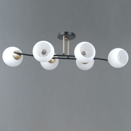 Люстра потолочная Illumico IL0798-6CSQ-25 BK AB TRENTO