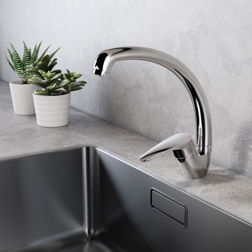 Смеситель для кухни Voda Land LND03 на мойку хром - фото 4