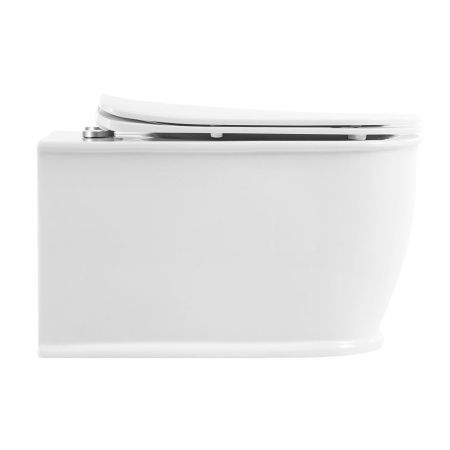 Чаша унитаза подвесная BelBagno PRADO BB10150CH цвет белый без сиденья безободковая каскадный смыв