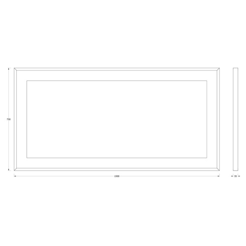Зеркало со встроенным LED-светильником Evoform Ledside BY 2210 150х75 - фото 2