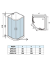 Душевая кабина WeltWasser WW500 10000003224 100х100 четверть круга без крыши ориентация универсальная