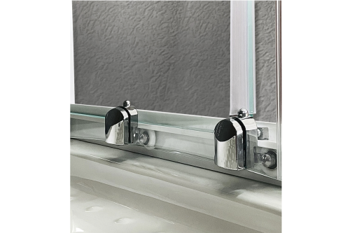 Душевой уголок Royal Bath BK RB90BK-T 90х90 стекло прозрачное профиль белый - фото 2
