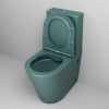 Унитаз напольный с бачком Grossman Color GR-4480OLMS зеленый с сиденьем безободковый каскадный смыв