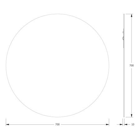 Зеркало Evoform Primary BY 0043 70х70 подвесное