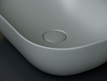 Раковина из сантехнического фарфора Ceramica Nova ELEMENT CN6009MH 50х30 накладная цвет черный без отверстий под смеситель