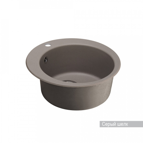 Кухонная мойка Aquaton Иверия 1A711032IV250 47х47 цвет серый - фото 2
