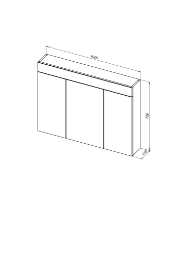 Зеркало-шкаф De Aqua Эколь 00184807 100х17х75 подвесной - фото 5 Зеркало-шкаф De Aqua Эколь 00184807 100х17х75 подвесной - фото 5