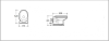 Унитаз подвесной CeramaLux 1412 белый с сиденьем микролифт безободковый каскадный смыв
