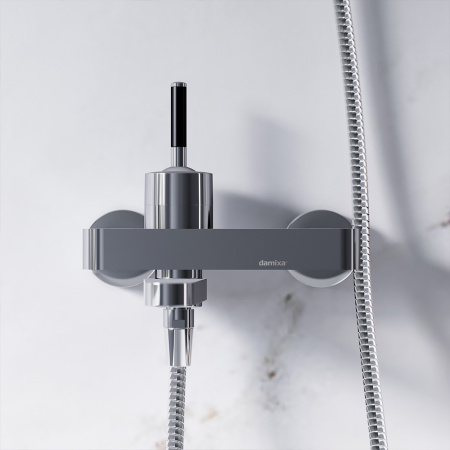 Смеситель для ванны и душа Damixa Arc 291000000 настенный хром без термостата