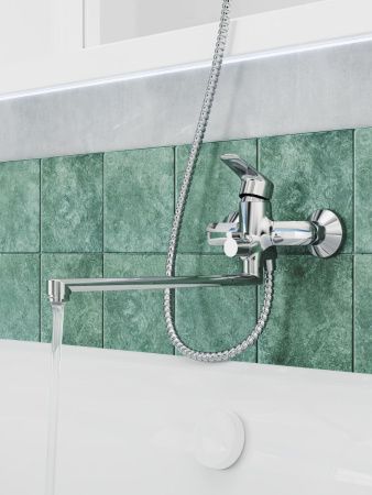 Смеситель для ванны Tokito HAPPO TOK-HAP-1015 настенный хром