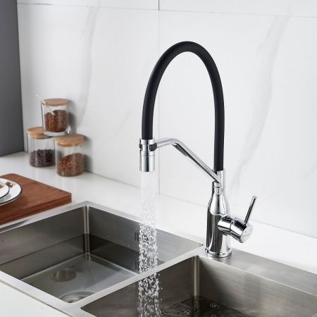 Смеситель для кухни Shevanik S343-3 на мойку хром