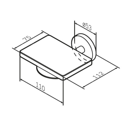 Мыльница + держатель Am.Pm X-Joy A85A34244