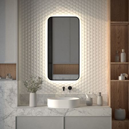 Зеркало с подсветкой Defesto AURA DF 2965 50х100 подвесное