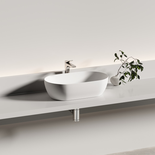 Раковина Ceramica Nova TWIST 50 см CN12001MW накладная цвет белый матовый - фото 2
