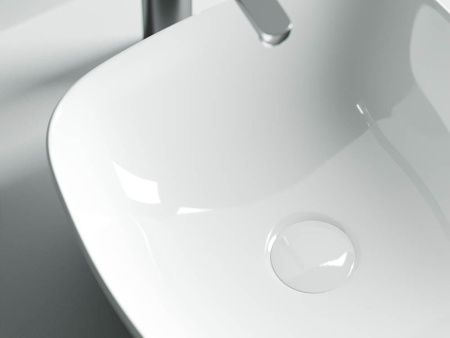 Раковина из сантехнического фарфора Ceramica Nova ELEMENT CN5006 40х40 накладная цвет белый без отверстий под смеситель