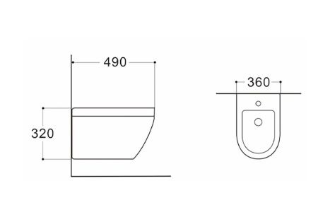 Биде подвесное Aquatek ЛЕЯ AQ1099-00 цвет белый