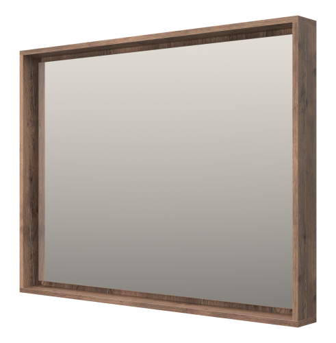Зеркало в ванную Brevita Dallas DAL-02105-074 105х80 цвет коричневый - фото 4