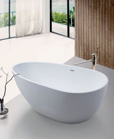 Ванна из искусственного камня C-Bath CBM002001 170х85 отдельностоящая овальная