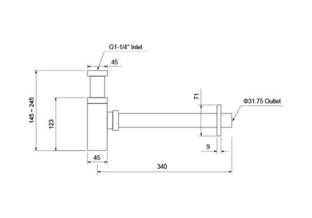 Сифон Aquatek AQ6013CR