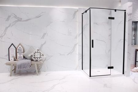 Душевой уголок Bravat Blackline BS120.3113AB 120х80 стекло прозрачное профиль черный без поддона