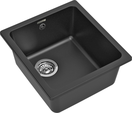 Кухонная мойка Rivelato BERKANA BK-35 antracite 40х45 цвет черный
