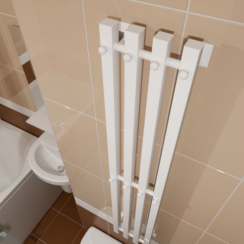 Полотенцесушитель Altasan АргоПроф АргоПроф12021БМ подвесной 21х120 электрический белый матовый - фото 3