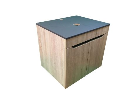 Тумба с раковиной Sintesi STL.W7023_SIN-LVB-APP-409GM 60х60 подвесная цвет коричневый