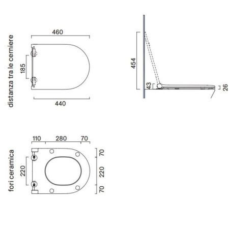 Крышка сиденье для унитаза Catalano Sfera 551200030