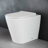 Унитаз приставной Ceramica Nova HIGHLIGHT CN1812 белый с сиденьем микролифт безободковый душевой смыв