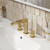 Смеситель для раковины Wasserkraft Schunter 8200 8235 встраиваемый в стену золото