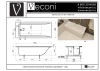 Ванна из искусственного камня Veconi SOLITA SLTSLIM16070 160х70 пристенная прямоугольная без ножек