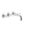 Смеситель для раковины Gessi Inciso 58090#031 встраиваемый в стену хром (внешняя часть)