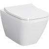 Чаша унитаза подвесная Vitra Integra Square 7082B003-0075 цвет белый без сиденья безободковая каскадный смыв