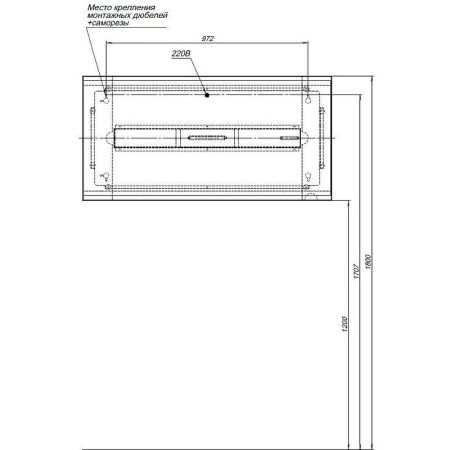 Зеркало с подсветкой Allen Brau Infinity 1.21020.WT 60х120 подвесное