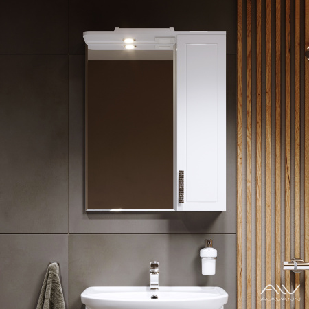 Зеркало-шкаф Alavann Vittoria ALV0272001 61х14х76 подвесной цвет белый