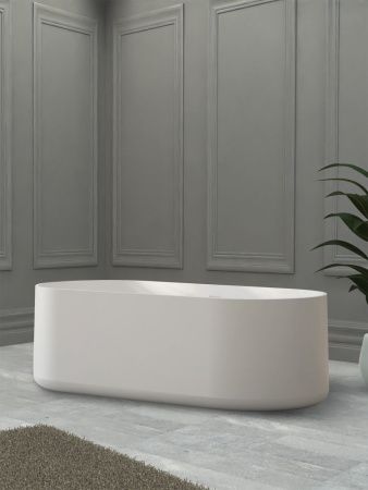 Ванна из искусственного камня Abber Stein AS9607 170х75 отдельностоящая овальная с ножками