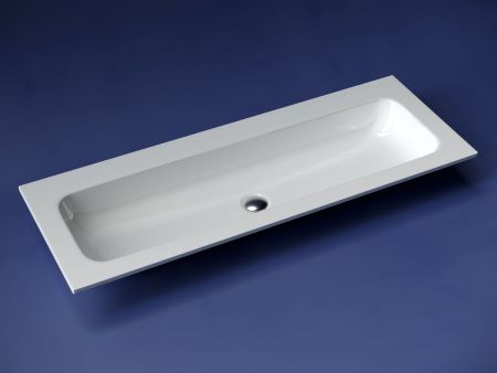 Раковина из сантехнического фарфора Ceramica Nova GRACE CN7016wx 120х50 накладная цвет белый без отверстий под смеситель