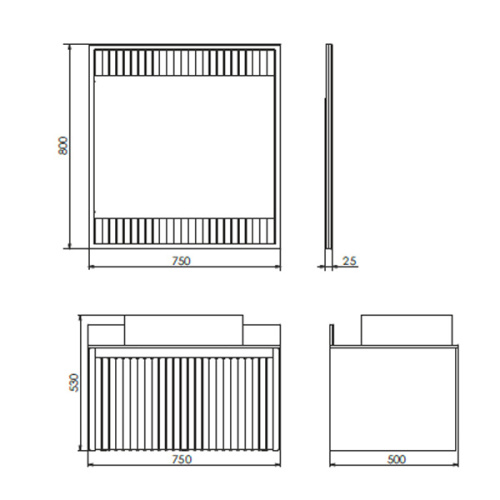 Тумба с раковиной Comforty 00-00013395CF 75x50x53 - фото 2
