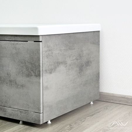 Экран под ванну Alavann Rita 75 см ALV0768002 торцевой МДФ серый