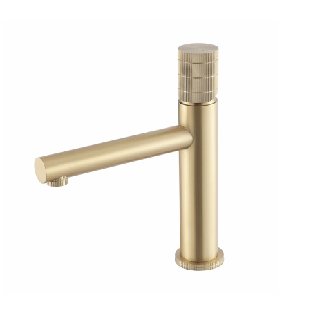 Смеситель Vincea Groove VBF-4G1BG4 на раковину золото