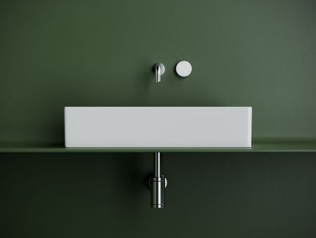 Раковина из сантехнического фарфора Ceramica Nova ELEMENT CN6070 60х40 накладная цвет белый без отверстий под смеситель