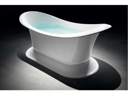 Ванна из метакрилата Gruppo Treesse GRANDE SOLEIL V1881/cromo 185х85 отдельностоящая асимметричная