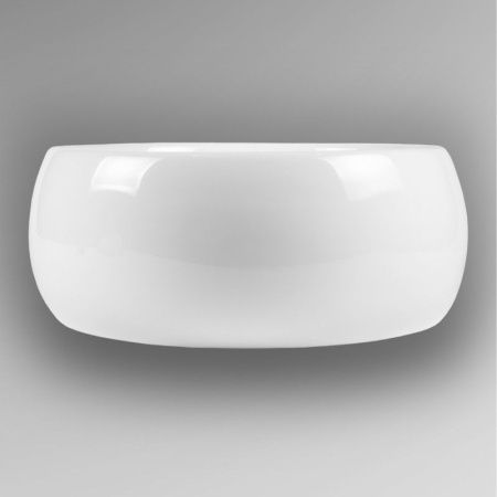 Раковина из сантехнического фарфора Bond Circle S52-390 40х40 накладная цвет белый без отверстий под смеситель