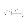 Излив Carimali Iltondo 0-ITD2901-CR настенный хром